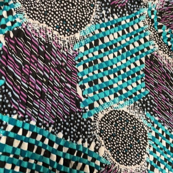 COTTON & Linen Blouse Funky Pattern - Picture 5 of 7